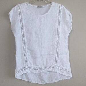 Alessia Pacini 100% linen size medium White Women's Top